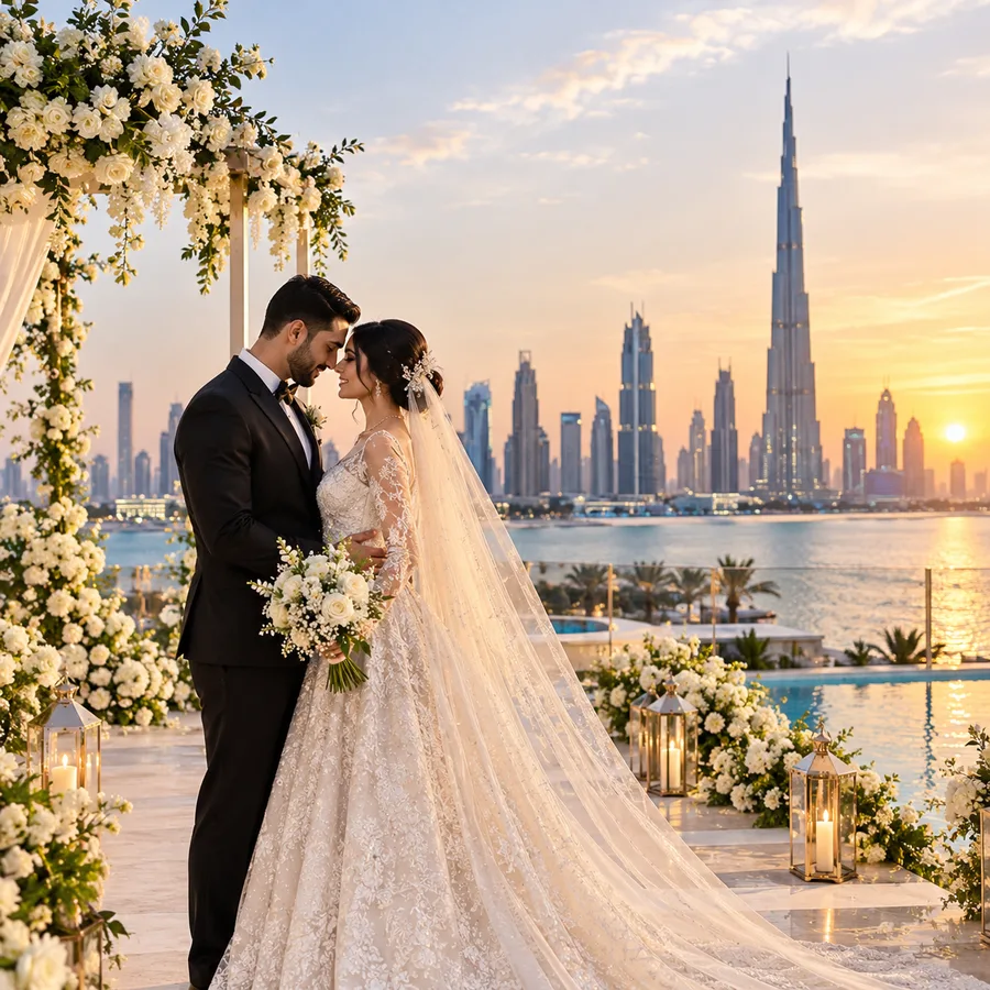 Ballroom reception in Dubai
